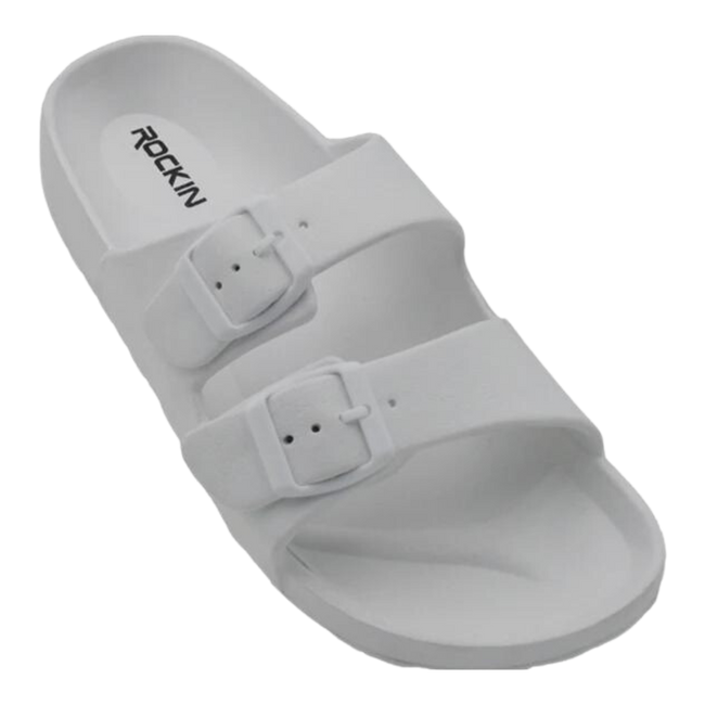 Huntington Buckle Sandals - White