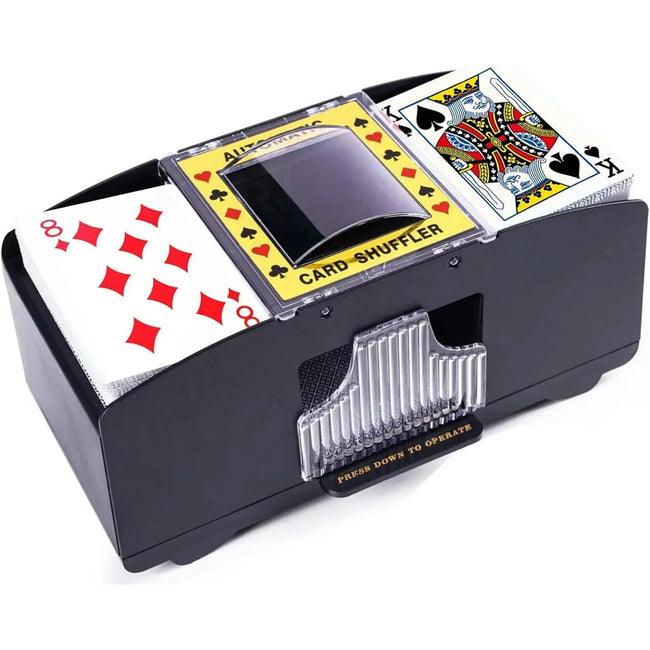 Card Shuffler Automatic 2/4/6 Deck, Playing Card Shuffler Electric for Poker, UNO, Home Card Game, Texas Hold'em, Blackjack