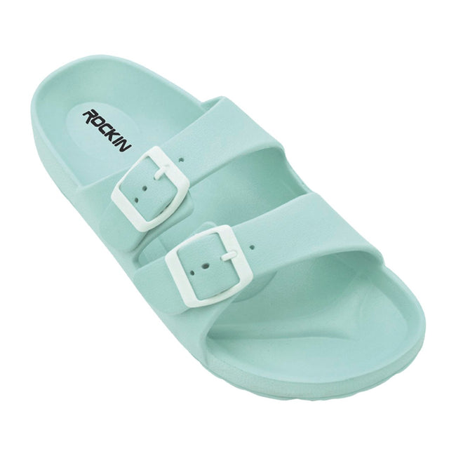 Huntington Buckle Sandals - Mint