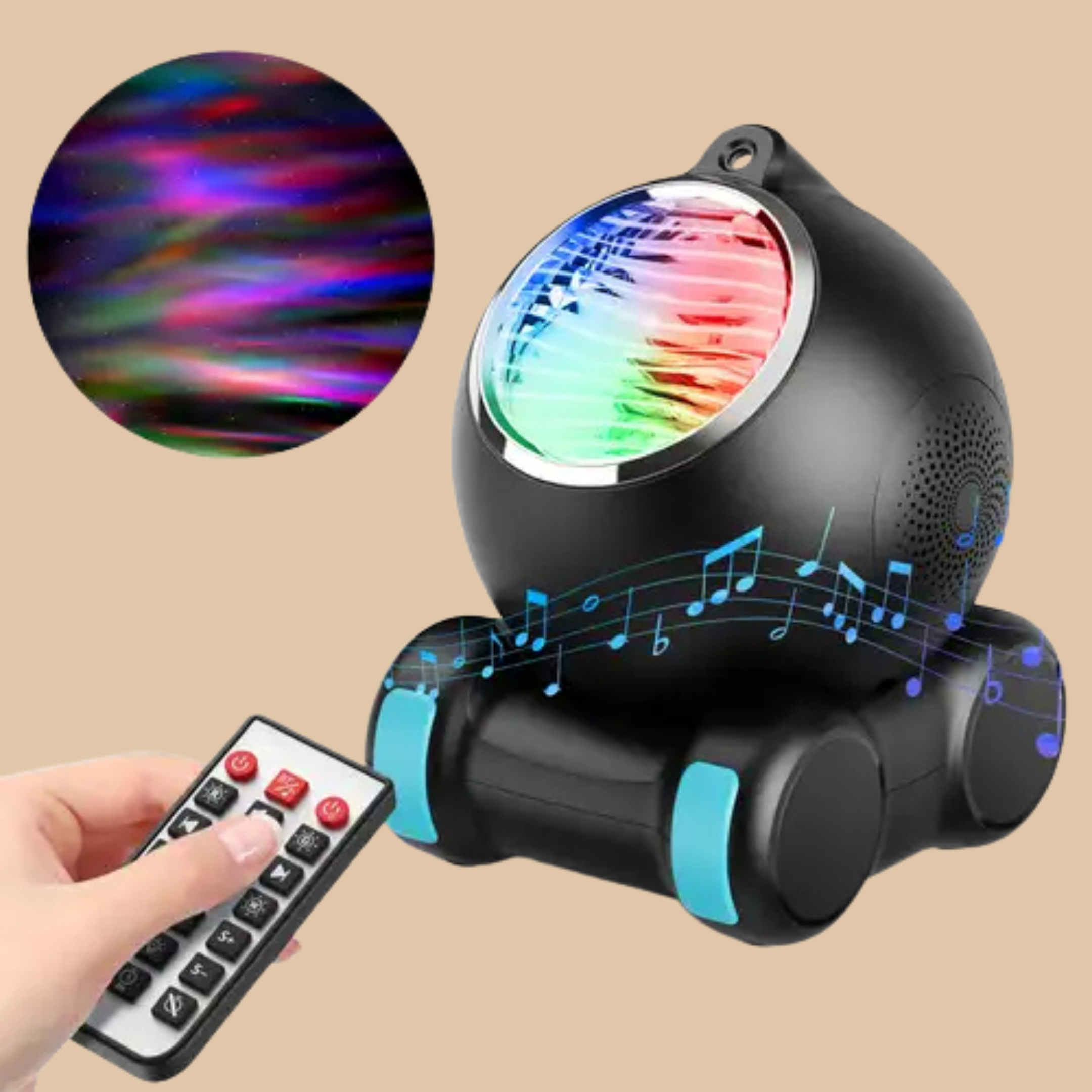 Galaxy Projector GP06 ProControl & White Noise Bluetooth Speaker, 14 Colors LED