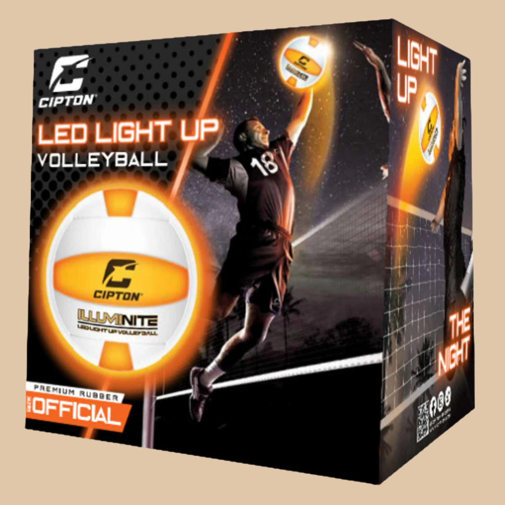 Cipton LED Light-Up Volleyball | Indoor & Outdoor Night Play