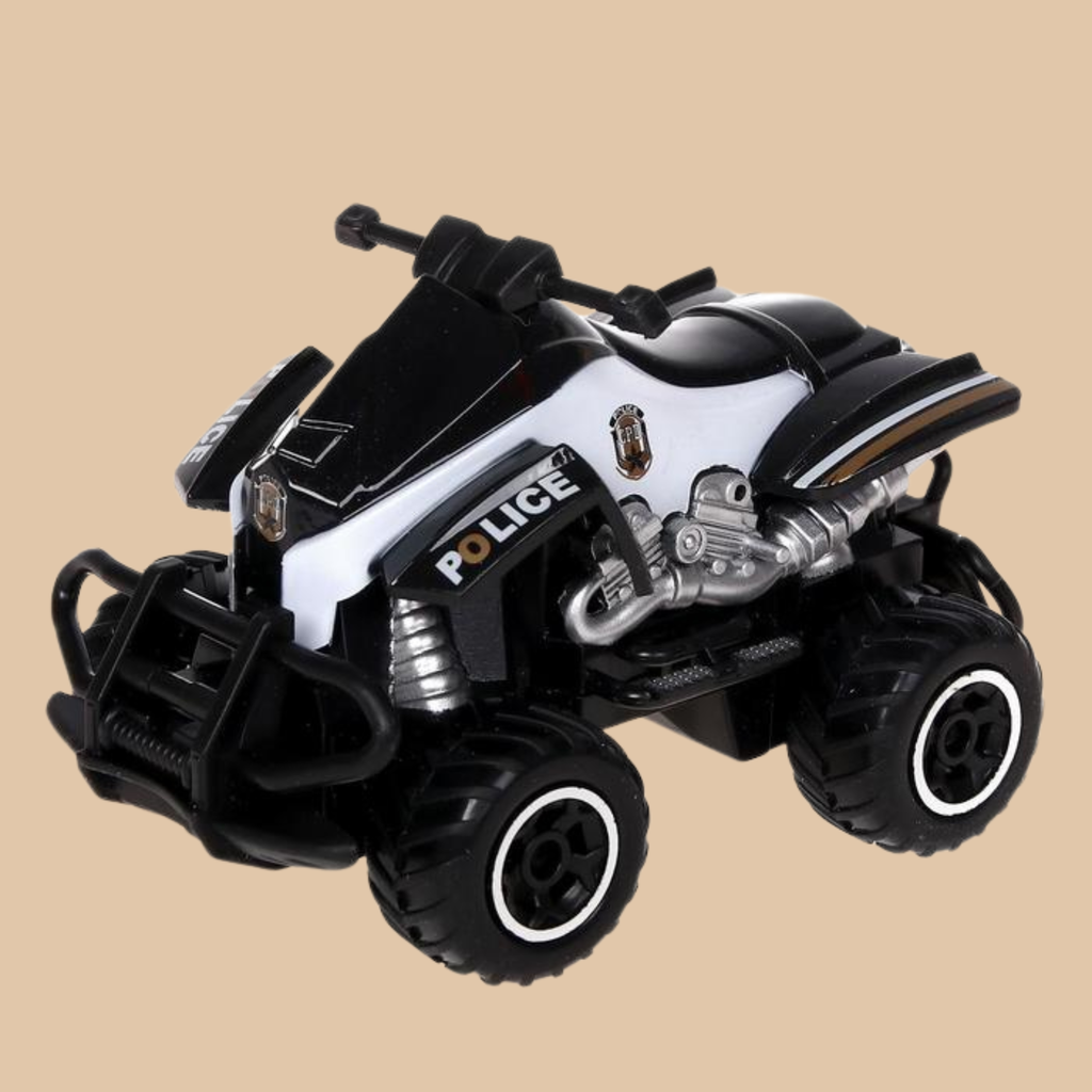 HST RC MINI BEACH MOTORCYCLE POLICE, Remote Control Race Car COLOR WHITE AND BLACK