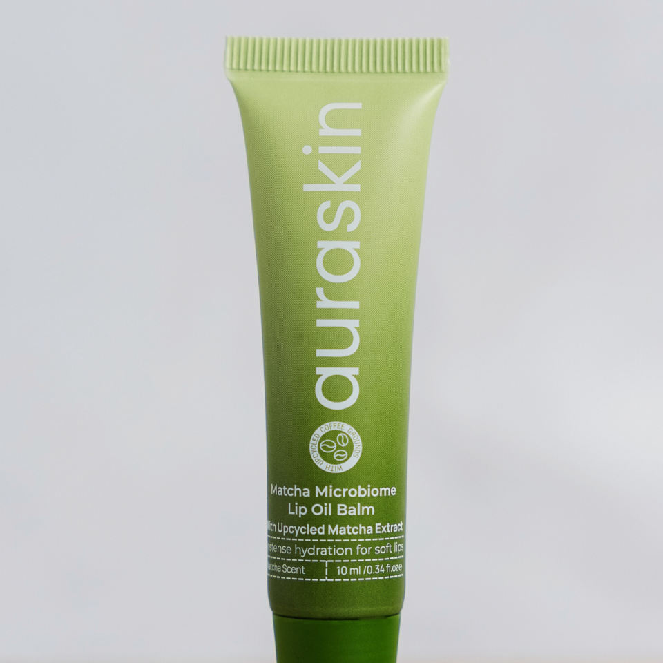 Auraskin Matcha Microbiome Lip Oil Balm