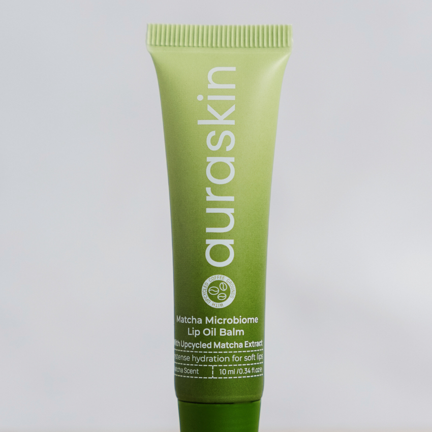 Auraskin Matcha Microbiome Lip Oil Balm