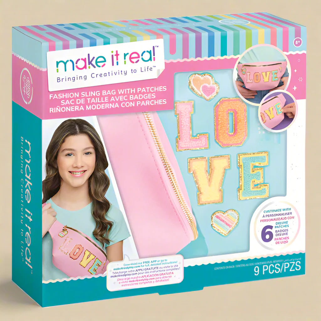 MAKE IT REAL Fashion Bum Bag with Patches