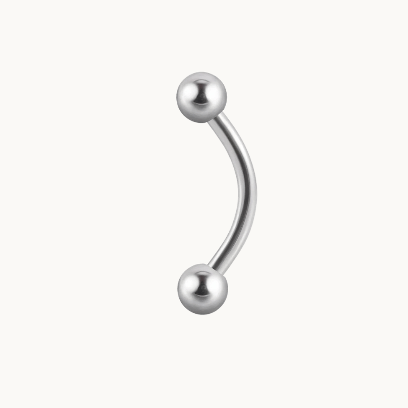 Silver Eyebrow Tragus Cartilage Face Piercing