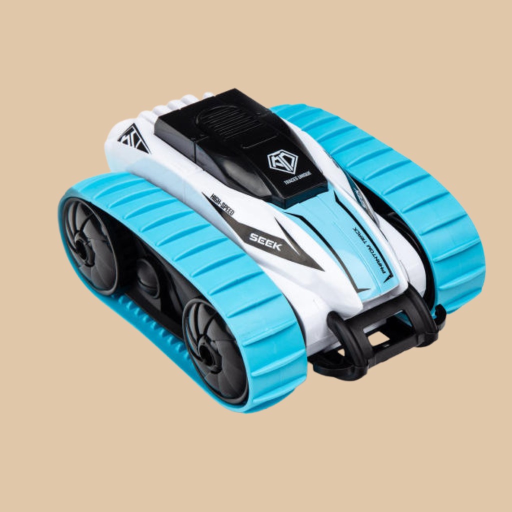 HST RC Storm Stunt 360 Phantom Track Car – Color Blue & White