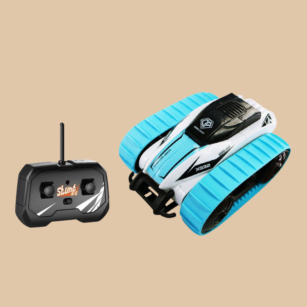 HST RC Storm Stunt 360 Phantom Track Car – Color Blue & White