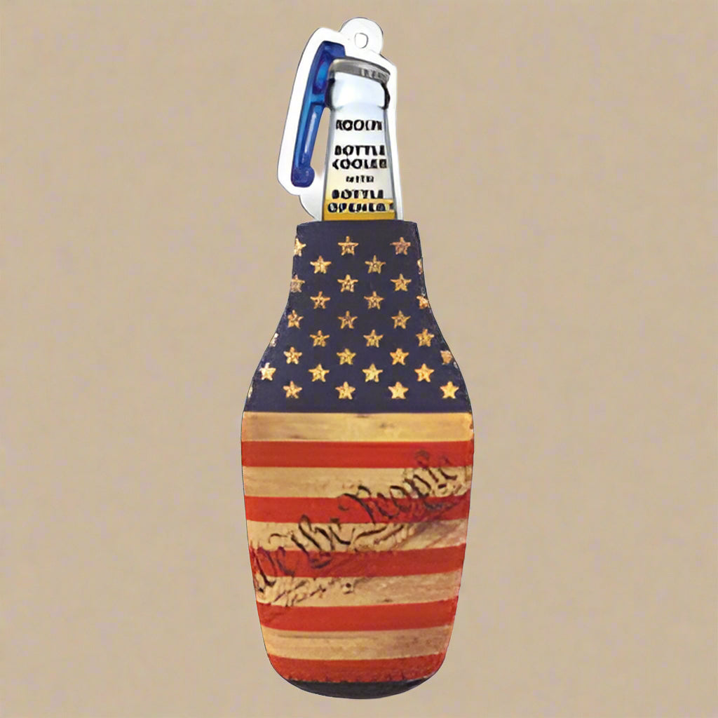 USA Flag Bottle Cooler
