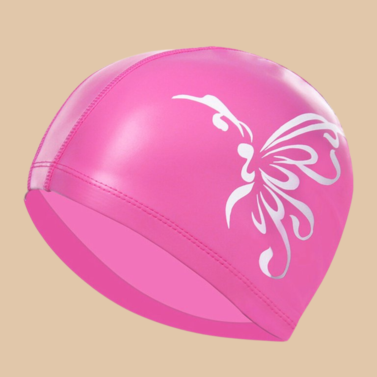 SWIM CAPS Soimiss Pink PU Swimming Cap
