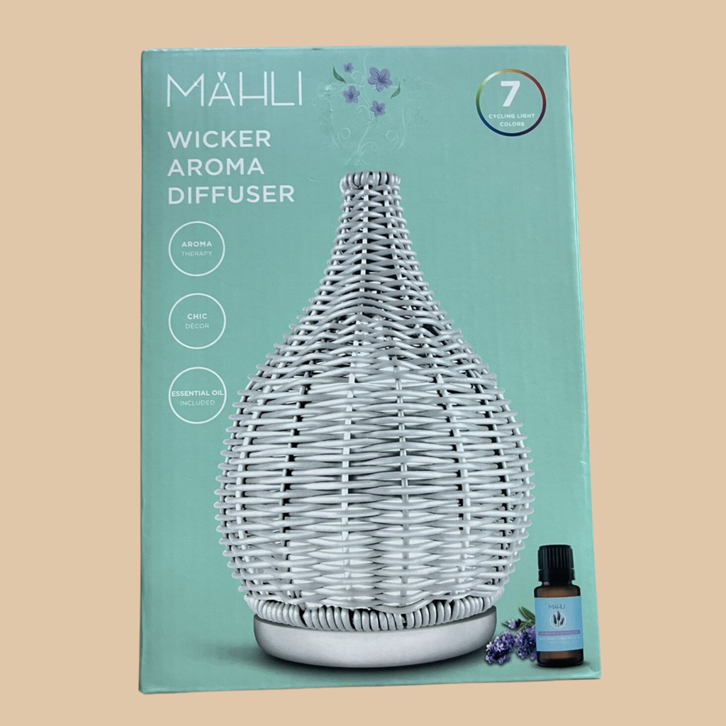Mahli Aroma Diffuser USB with 6 Oil Pads & 7 Color Cycling Lights