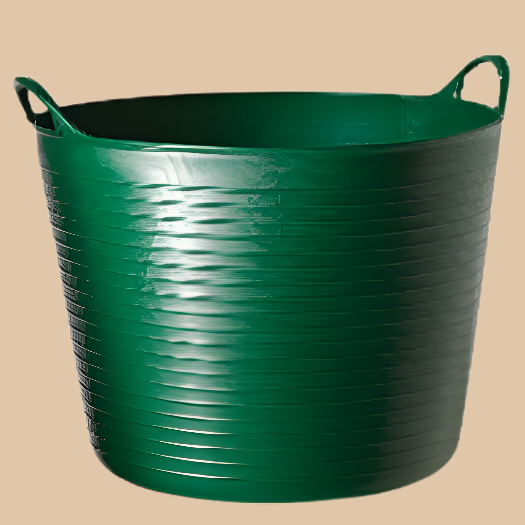 2-Handle Flexible Tub Medium Green 17L