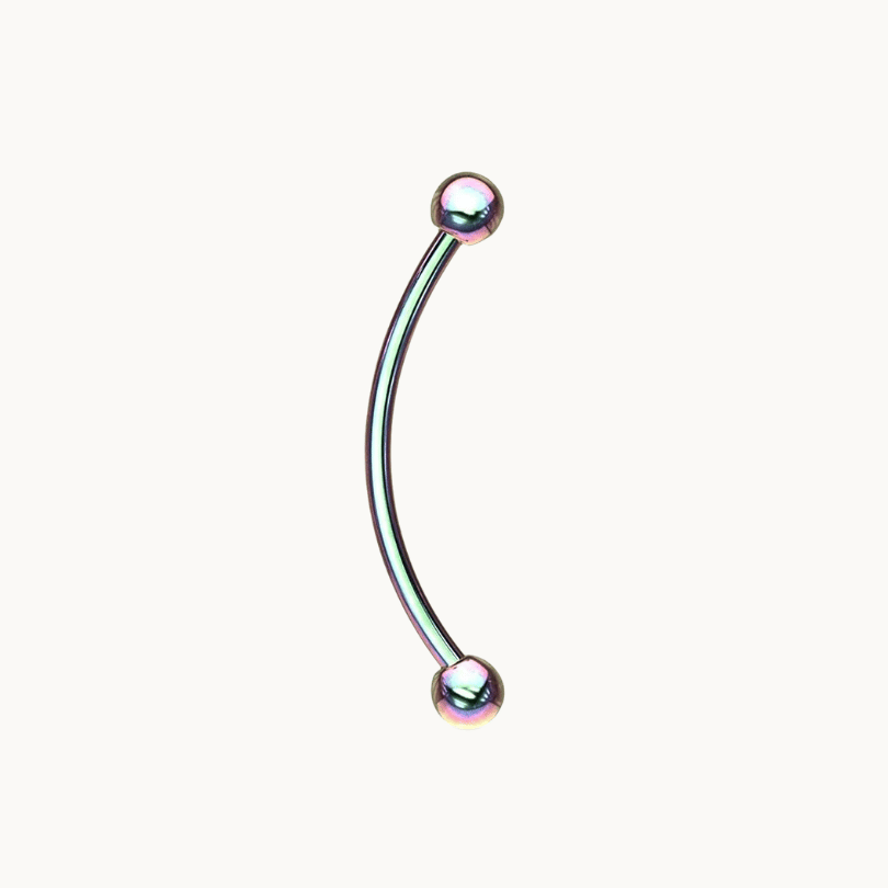 Large Silver Tongue Barbell Face Jewelry