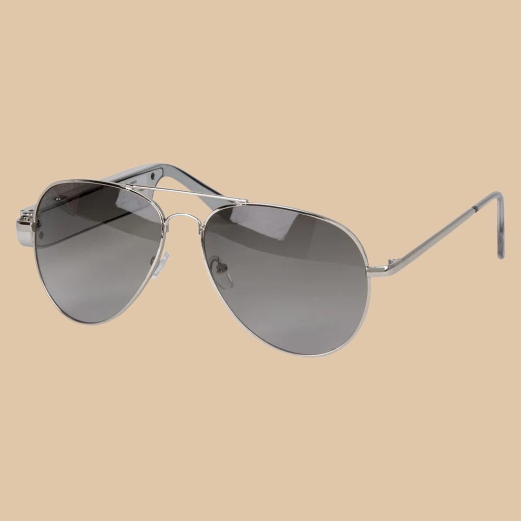 Brookstone Audio Shades – Aviator Gold Sunglasses with Built-in Wireless Speaker