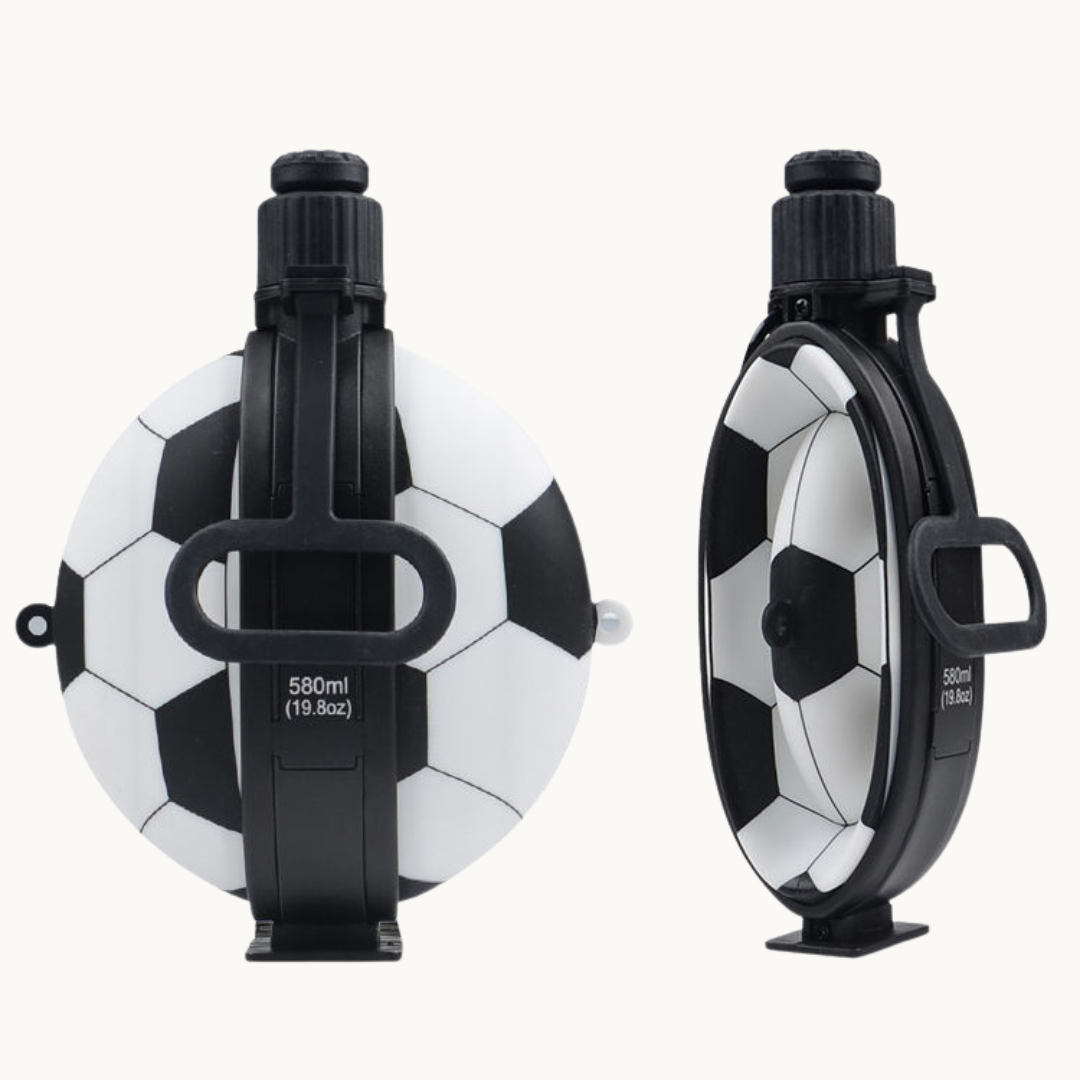 Soccer Ball Collapsible Silicone Water Bottle – 580ml BPA-Free