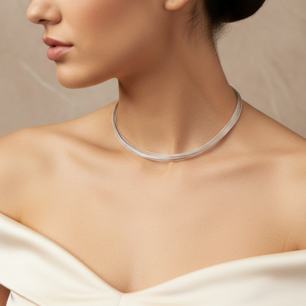 Minimalist Multi-Strand Wire Necklace