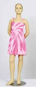 Girls' Smocked Tie-Dye Dress – 100% Cotton