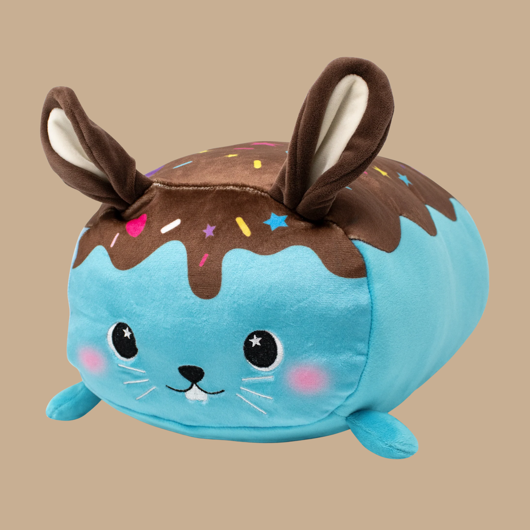 Moosh Moosh Bunny Cookie Blue Squish Pillow – 8x10"