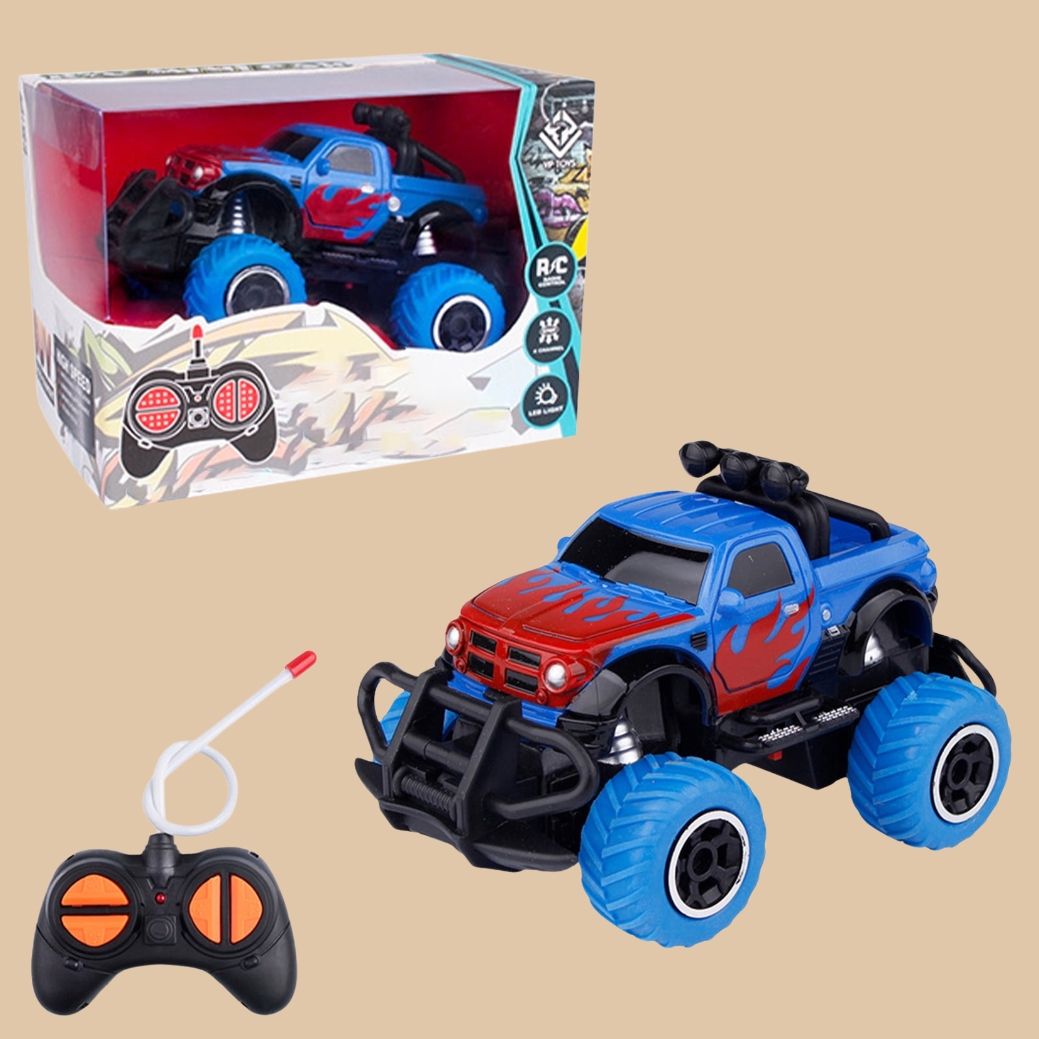 HST RC Mini Mix Monster Truck – Color Blue & Black