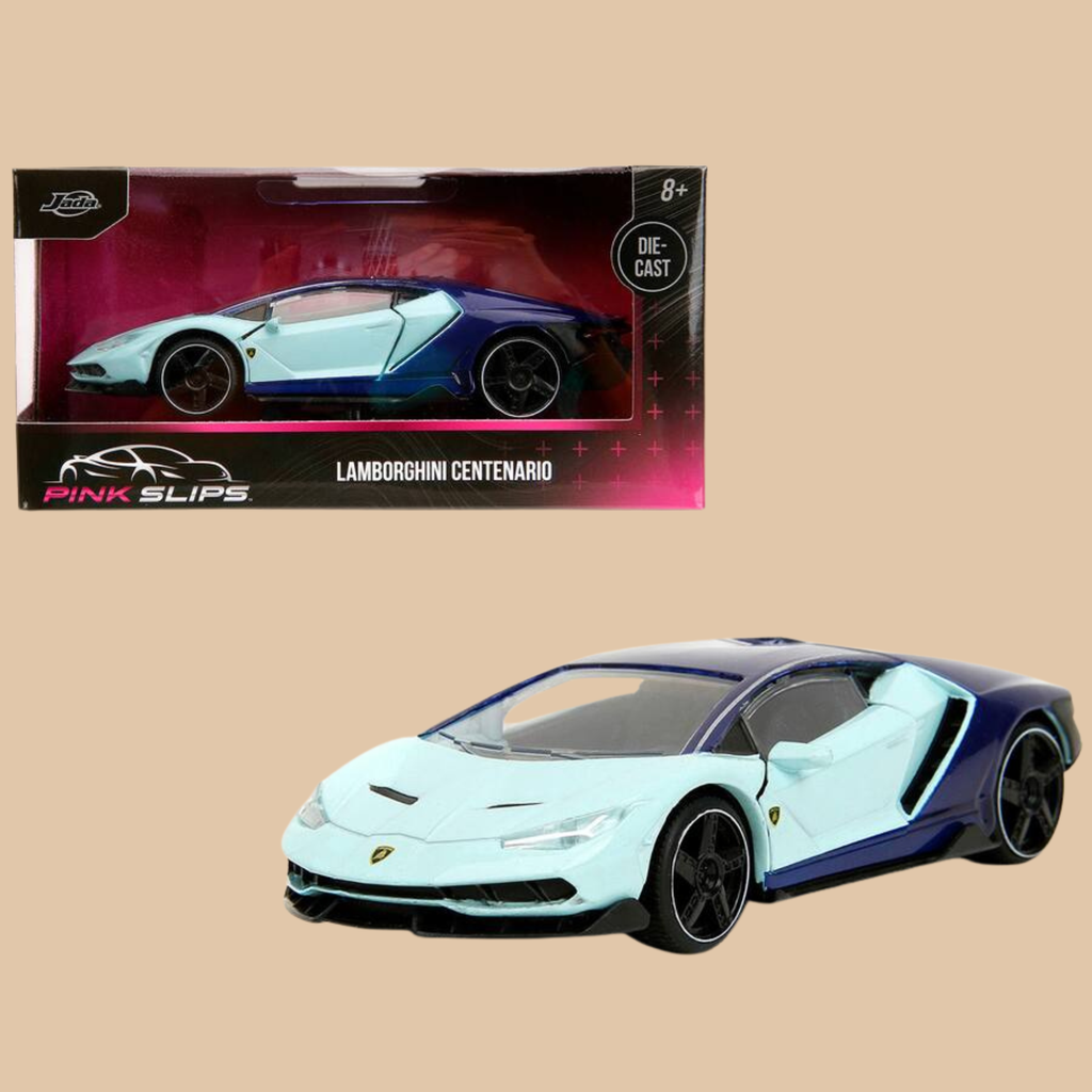 Jada 35365 Lamborghini Centenario Light Blue and Purple "Pink Slips" Series 1/32