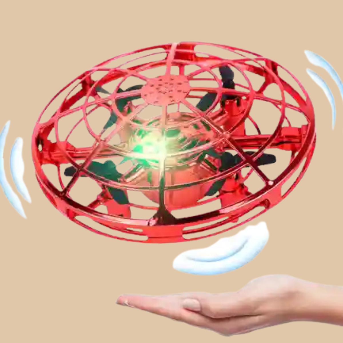 Interactive Infrared Induction Indoor Helicopter Ball, COLOR RED