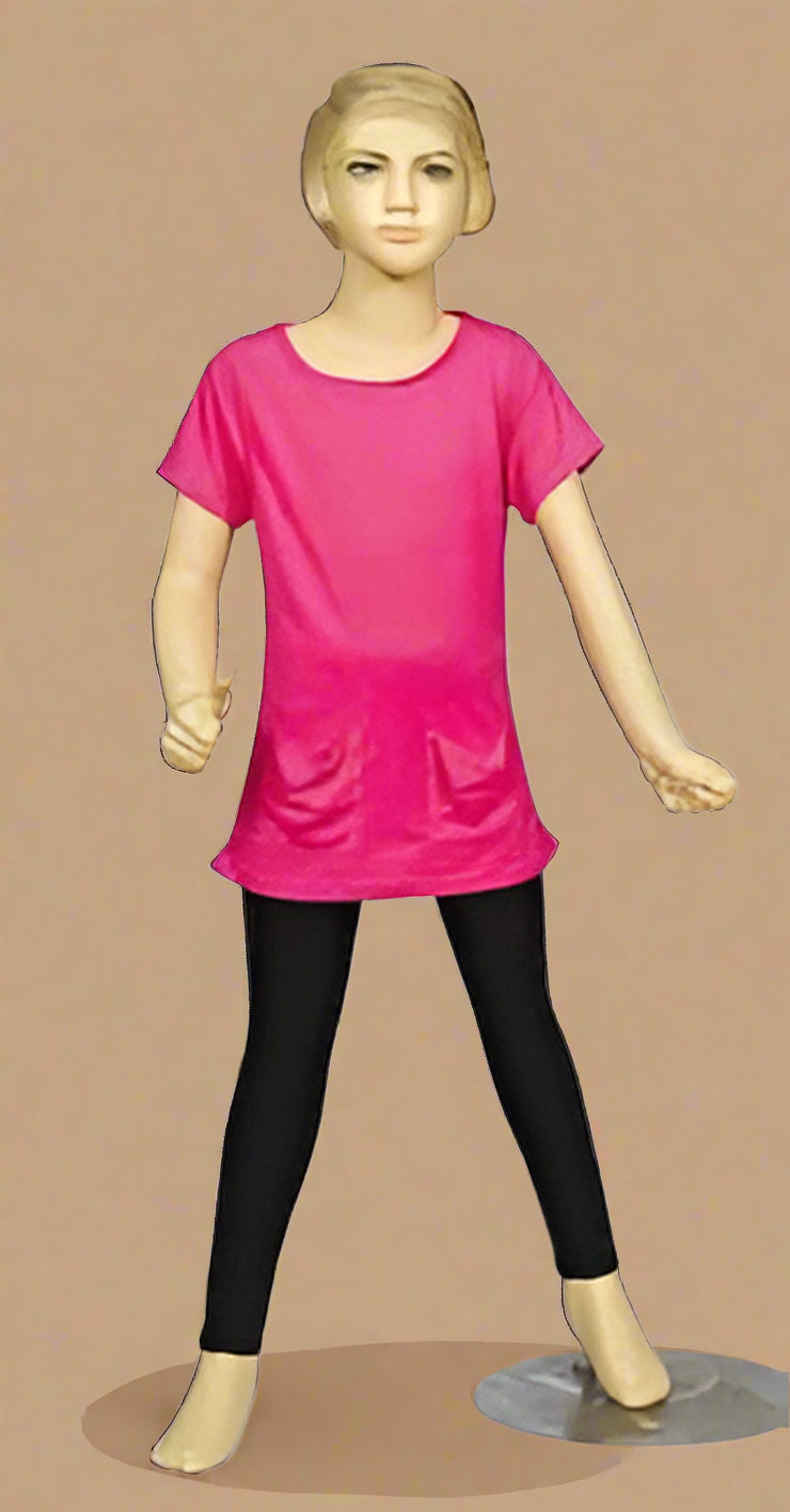 Girls' Tunic with 2 Pockets – 100% Cotton Comfort
