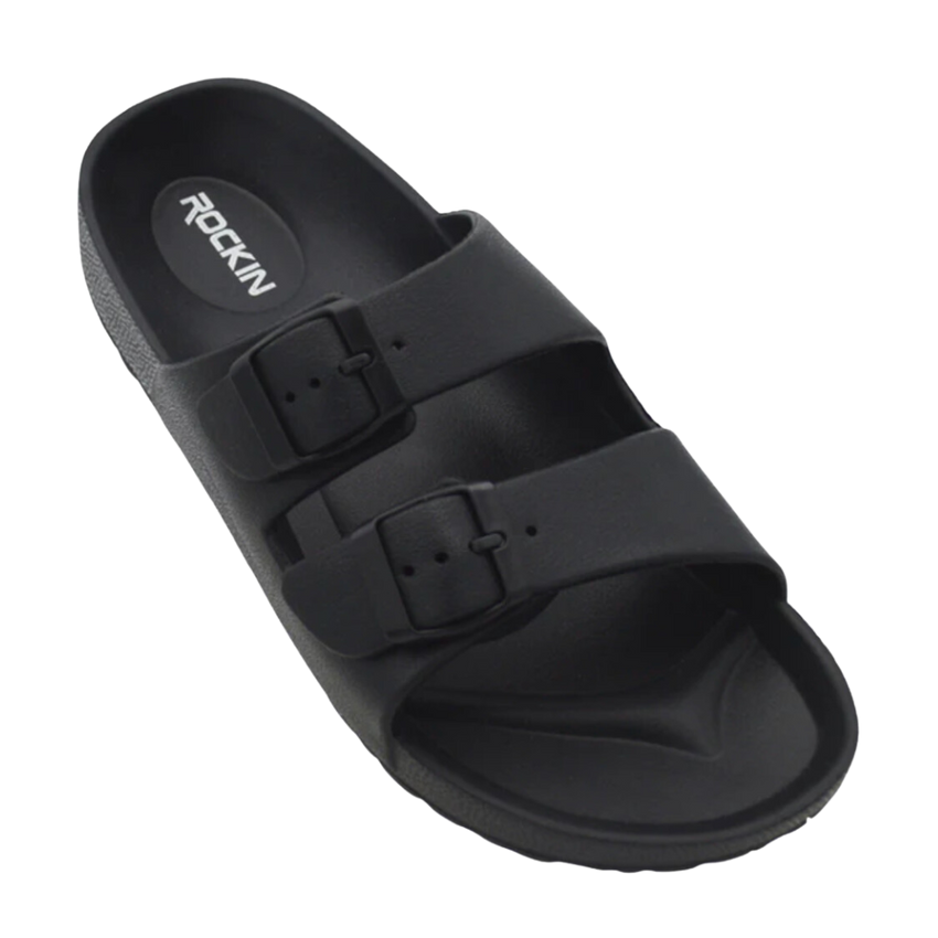 Huntington Buckle Sandals - Black