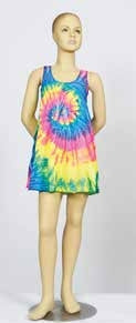 Girls' Layered Tie-Dye Dress – 100% Cotton