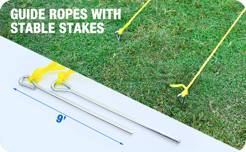 Patiassy Portable Volleyball Net Set with Ball, Pump & Carry Bag (Blue)