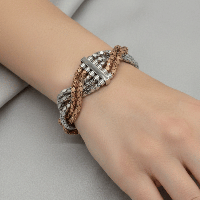 Radiant Multi-Strand Torsade Bracelet
