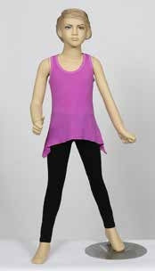 Girls' Loose Tank Top – 100% Cotton