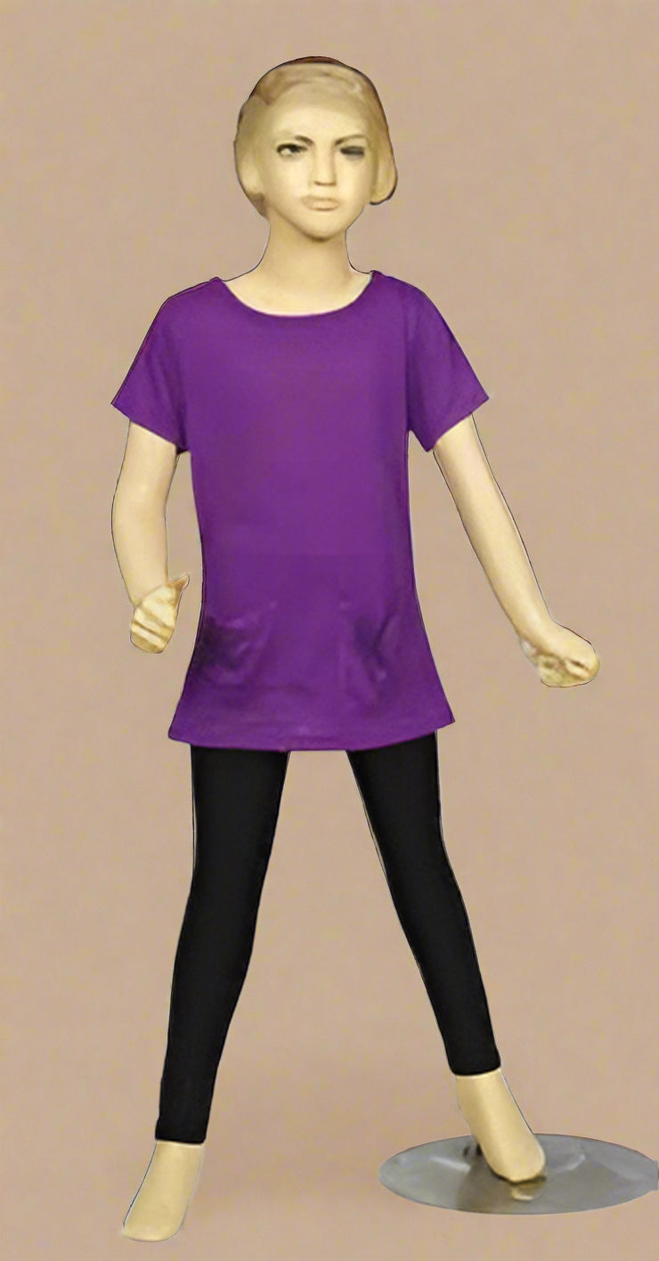 Girls' Tunic with 2 Pockets – 100% Cotton Comfort