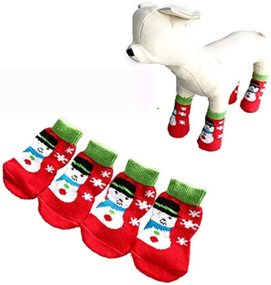 Snowman Matching Pet & Owner Socks – Festive Winter Duo