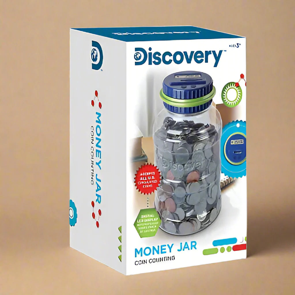 Discovery Kids Coin Counting Money Jar – Automatic Digital Coin Bank for Kids