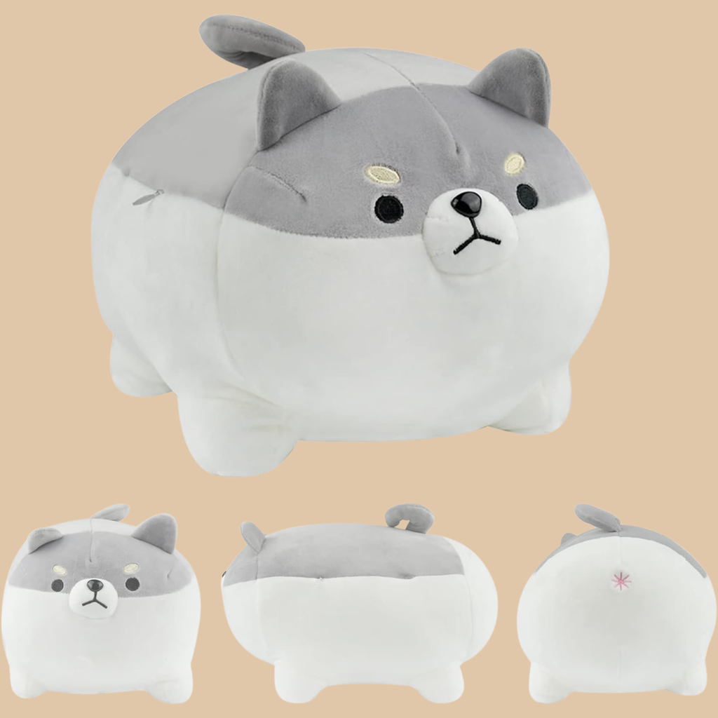 Shiba Inu Plush Dog Pillow – Kawaii Corgi Stuffed Animal Toy