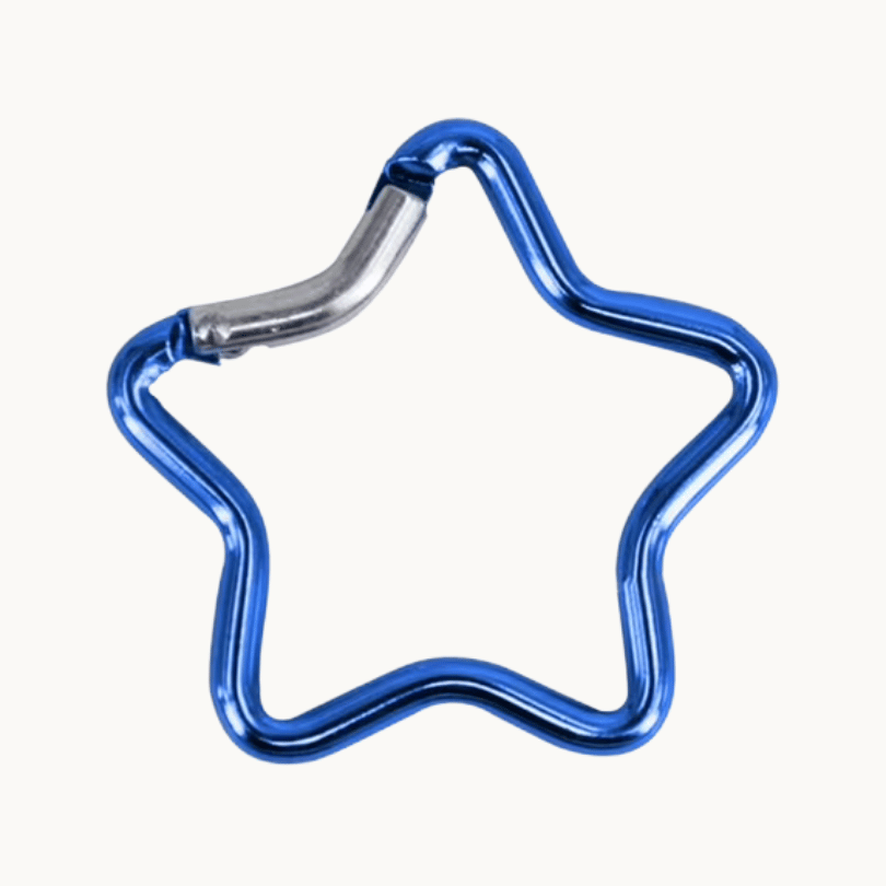Star Shaped Aluminum Carabiner Clip – 2 Colors