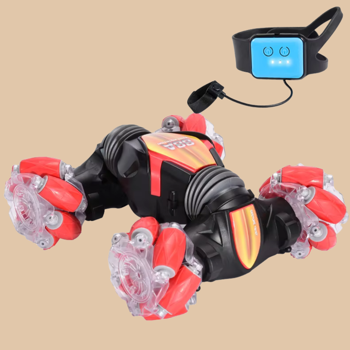 HST RC Worm Stunt Drift 4WD Car – Color Red