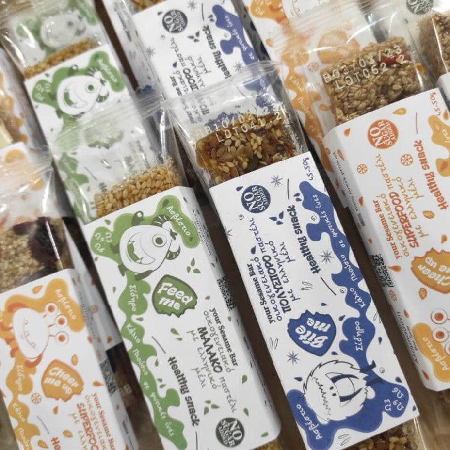 Alabasinis Honey Bar with Sesame – Natural Energy Snack with Propolis