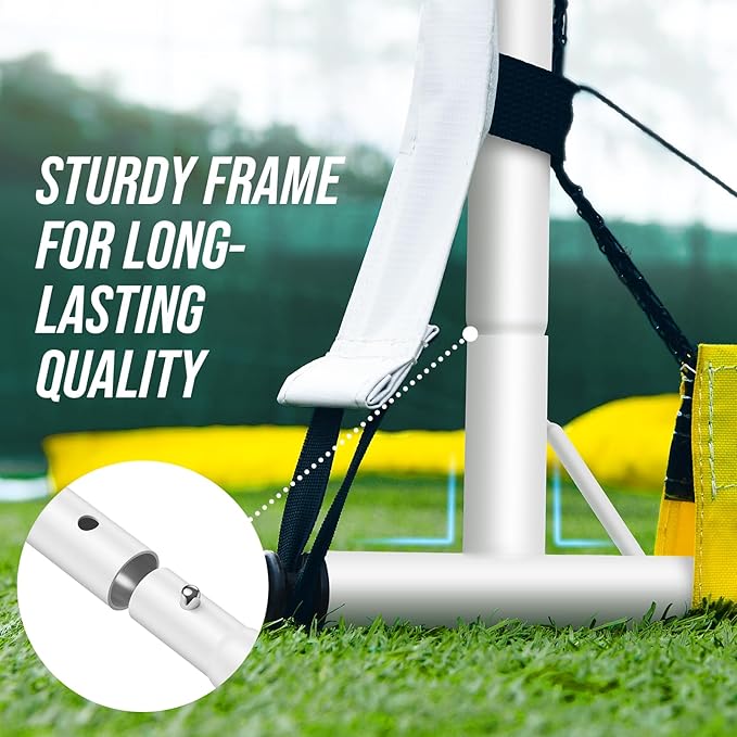 Patiassy Soccer Goal Net with Training Target & Carry Bag