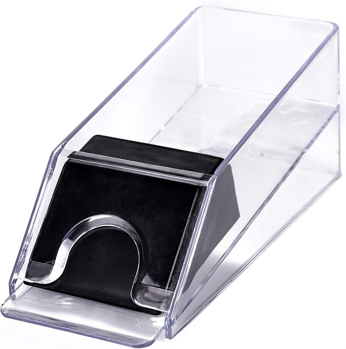 4,6,8 Deck Blackjack Shoe and Discard Tray, Clear Acrylic Blackjack Card Dispenser Dealing Holder Shoe for Playing Card Standard Size Poker Deck - Hammerhead LLC.