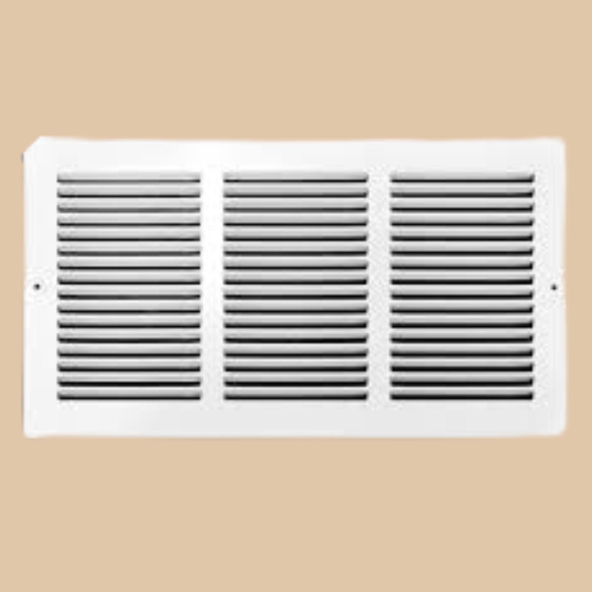 18x6 Inch Steel Return Air Grille (White)