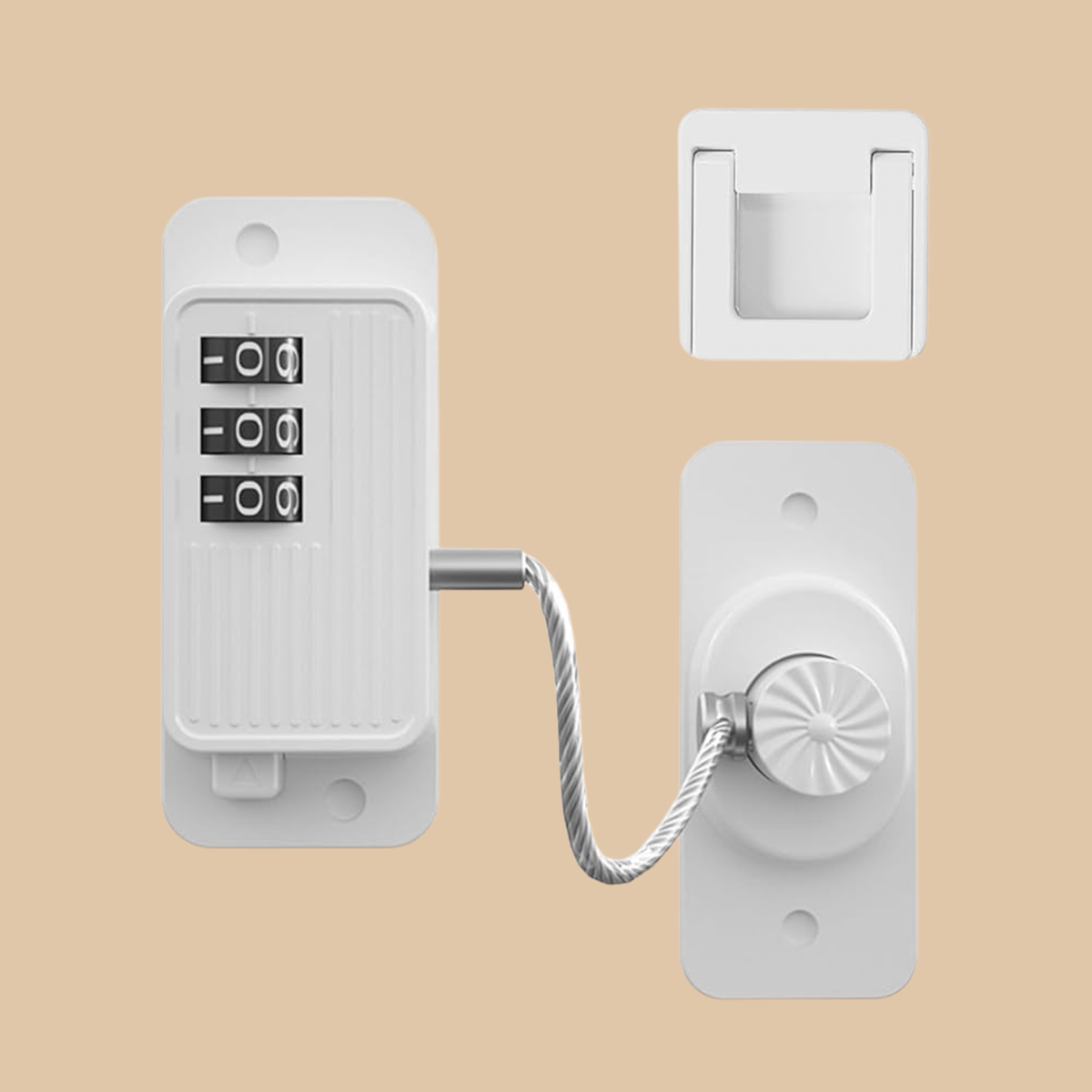 Heavy Duty Combination Refrigerator Lock 2-Pack