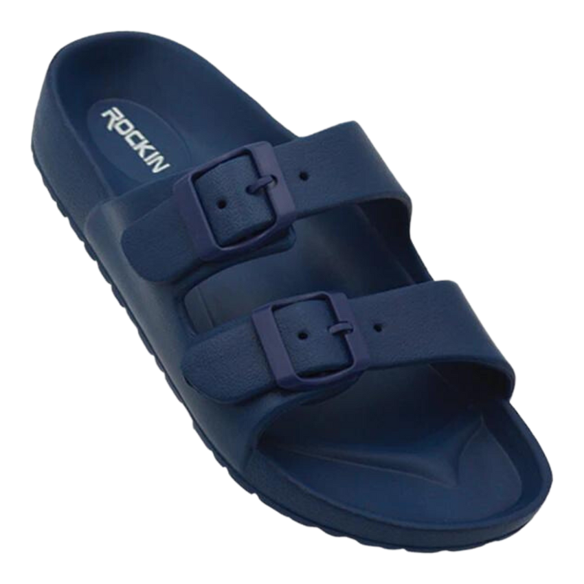 Huntington Buckle Sandals - Navy