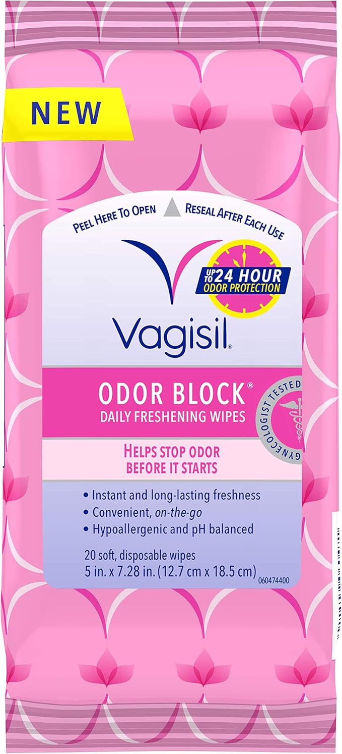 Vagisil Odor Block Daily Freshening Wipes