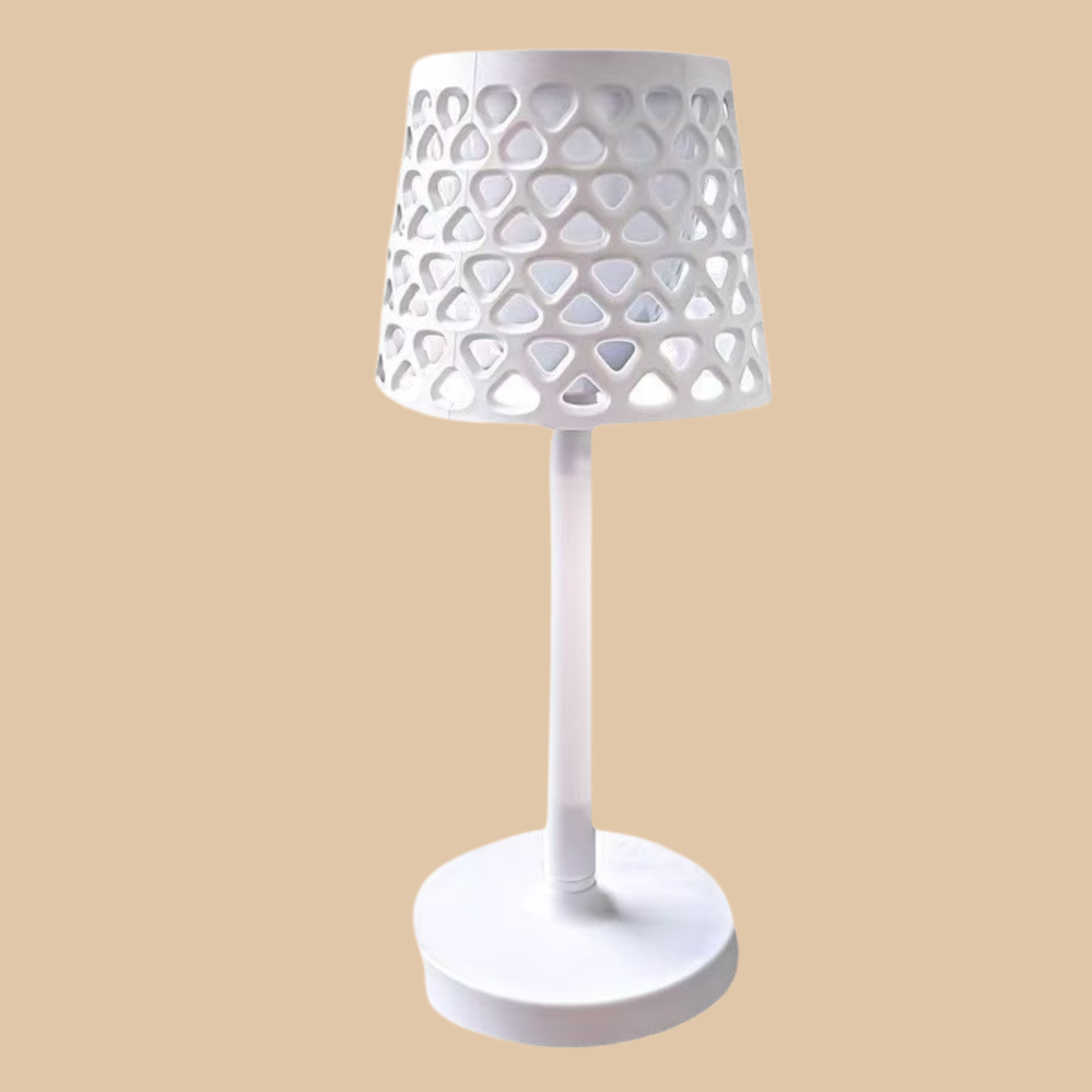 Brookstone Solar Powered Patio Lamp with 3 Light Modes