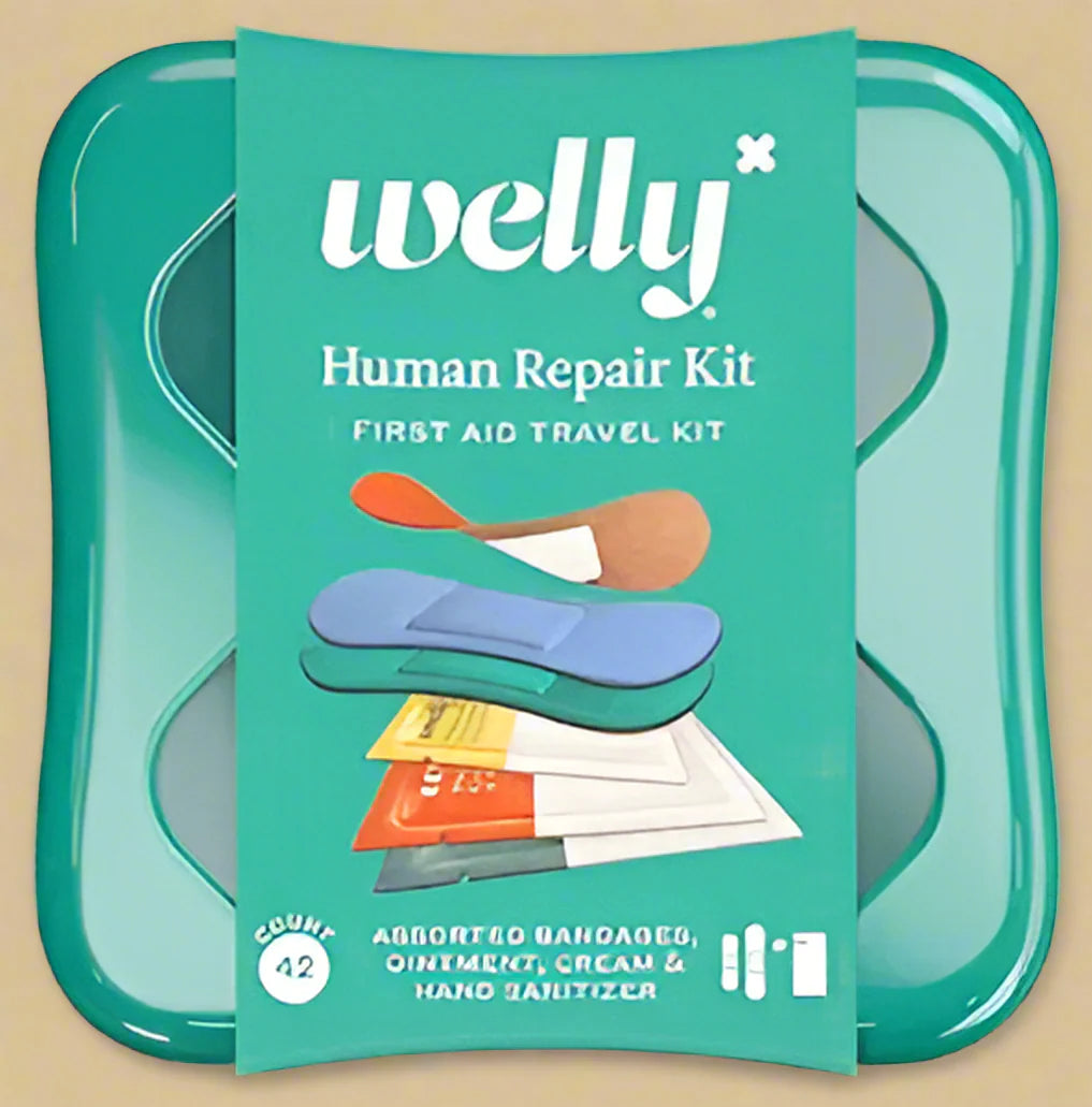 Welly Human Repair Kit – First Aid Travel Kit, 42 Count