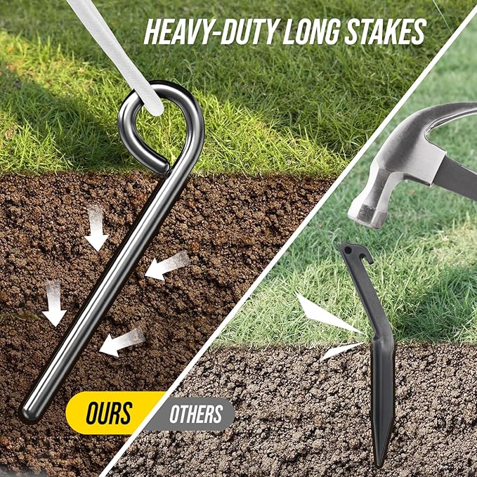 Patiassy Complete Badminton Set with Net, Rackets, Shuttlecocks & Carry Bag (White)