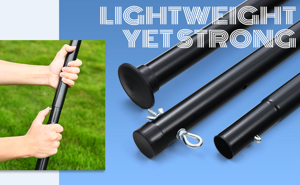 Patiassy Portable Volleyball Net Set with Ball, Pump & Carry Bag (Yellow)