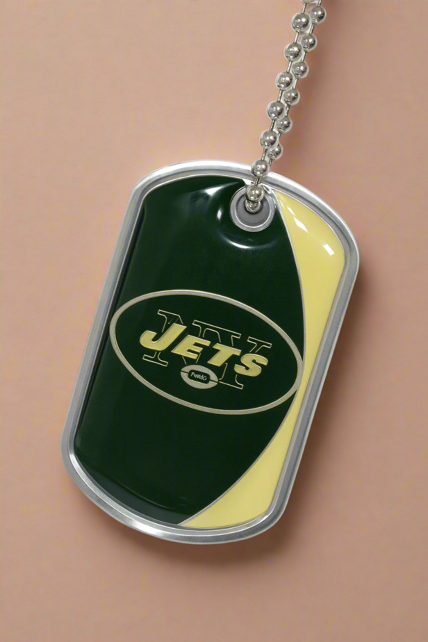 New York Jets Dog Tag Necklace