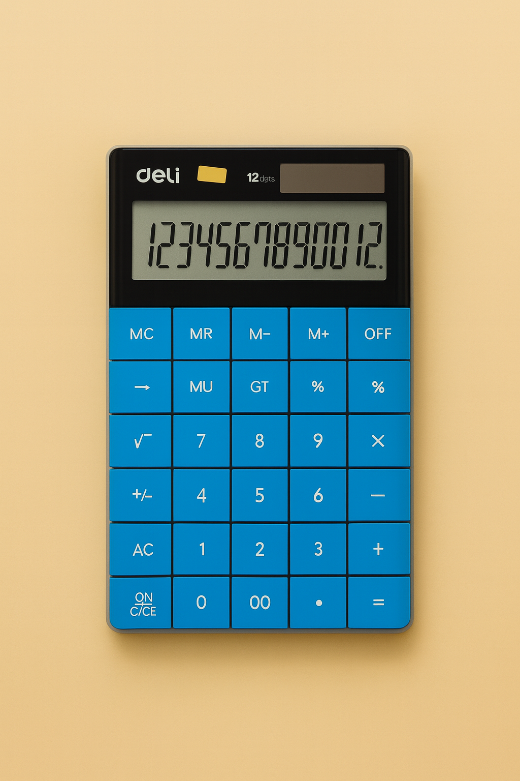 Deli E1589 12-Digit Plastic Calculator